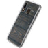 Black Painted Wood Galaxy A20 Clear Case